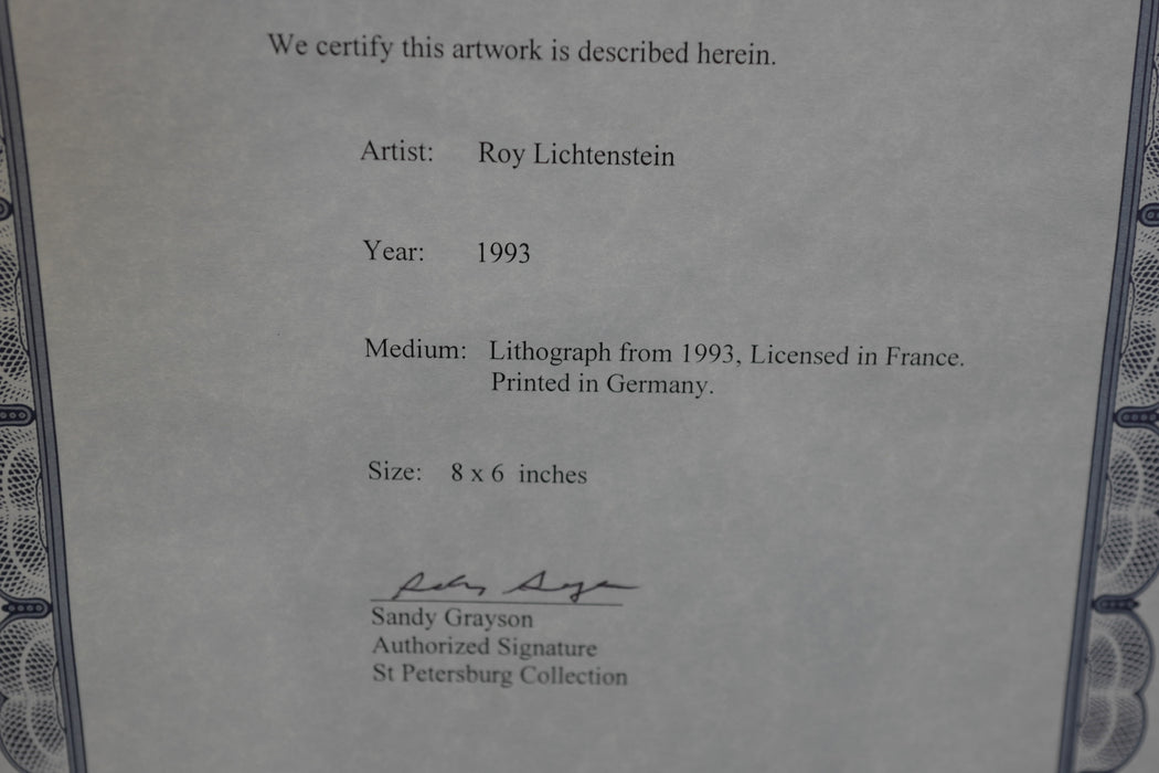 Roy Lichtenstein 1993