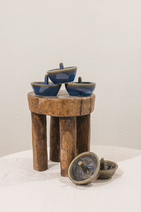 Stoneware Ring Dish - Blue Grey