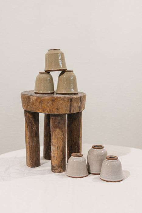 Bud Vase - light green/tan