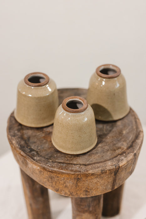 Bud Vase - light green/tan