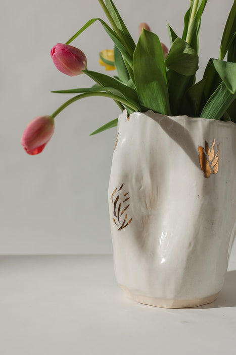 Gold Leaf Vase