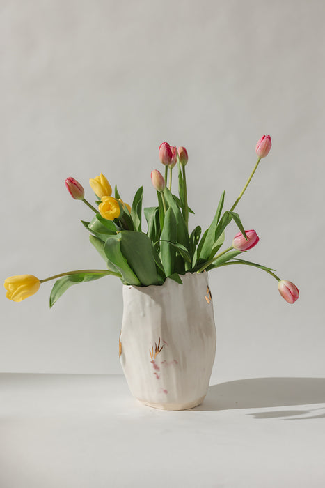 Gold Leaf Vase