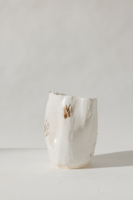 Gold Leaf Vase