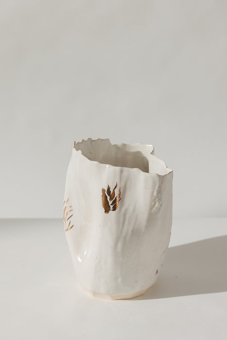Gold Leaf Vase