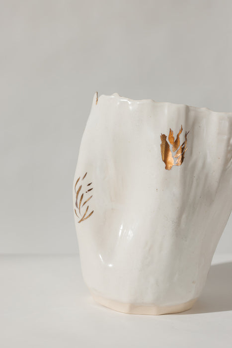 Gold Leaf Vase