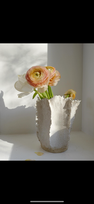 White Cactus Vase